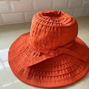 Elegant Orange Women's Sun Hat